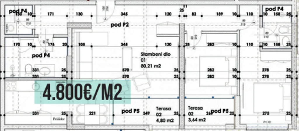 Prostorný rodinný dům se dvěma ložnicemi 88,65 m² v
