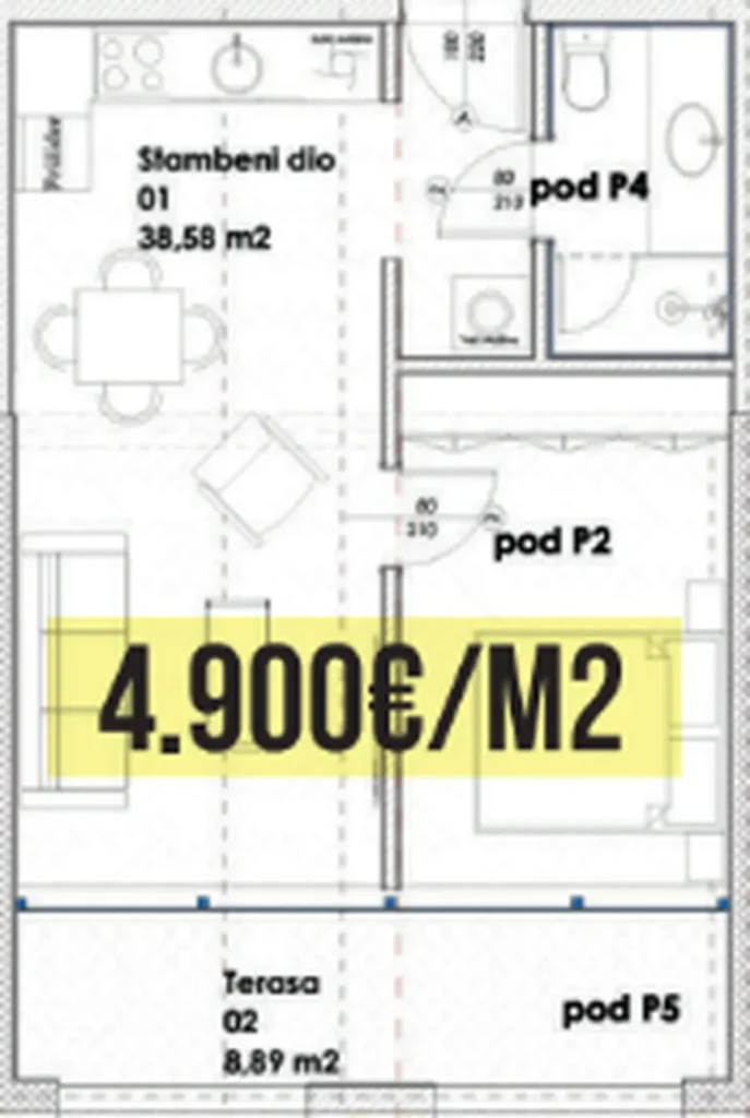 Chytrá ložnice s přístupem Prime 47,27 m² v