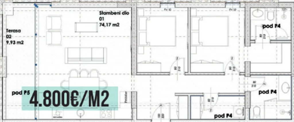 Chytrá ložnice s přístupem Prime 47,27 m² v