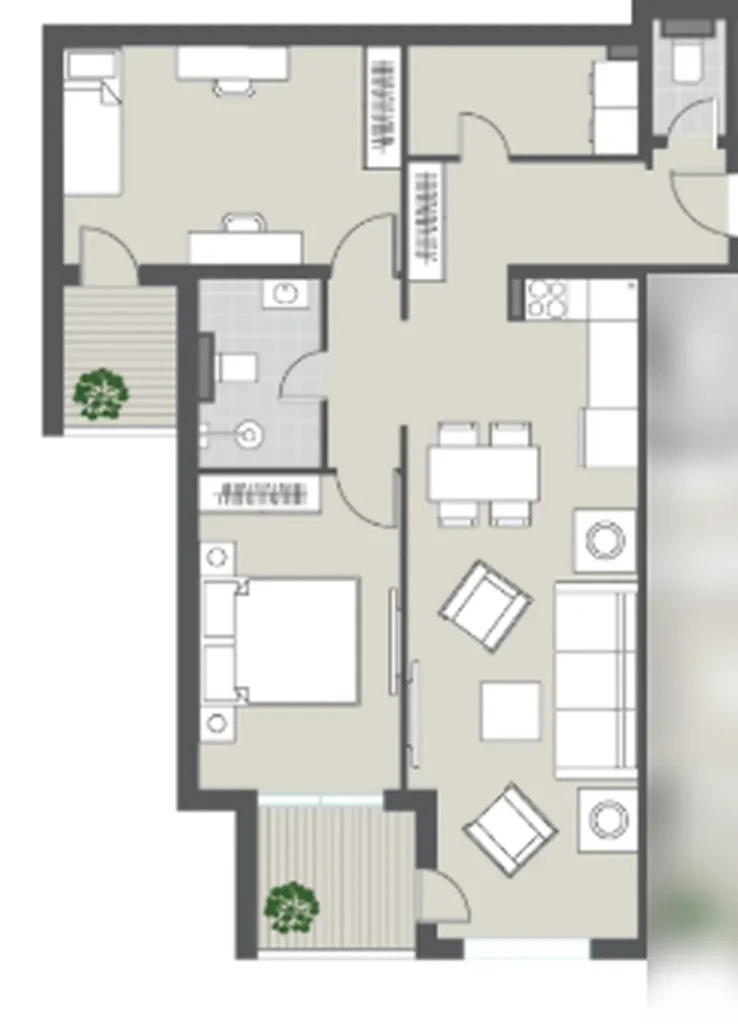 Bright and generous 2‑bedroom apartment 84.94 m² in