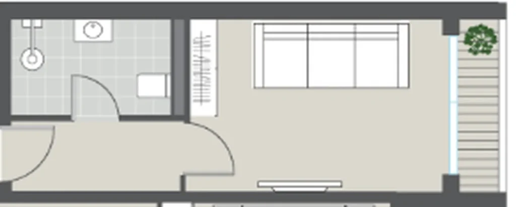 Уютная и эффективная 1-комнатная квартира 45,30 м² в