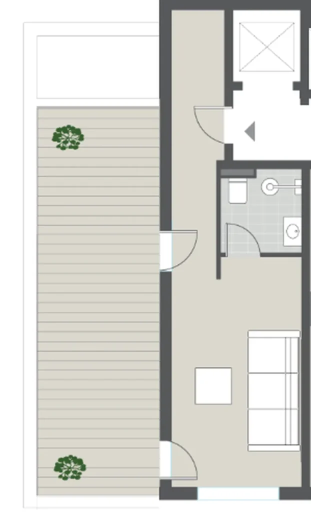 Комфортабельная 1-комнатная квартира 56,20 м² в